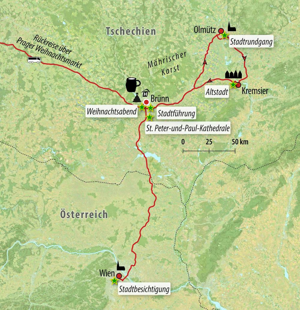 Ihre Reiseroute – © Eberhardt TRAVEL