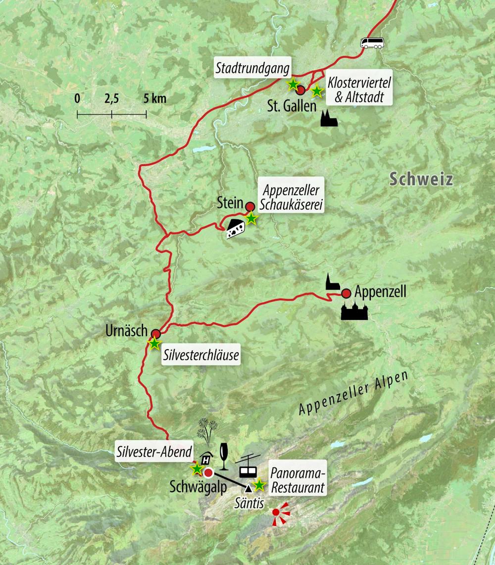 Ihre Reiseroute – © Eberhardt TRAVEL