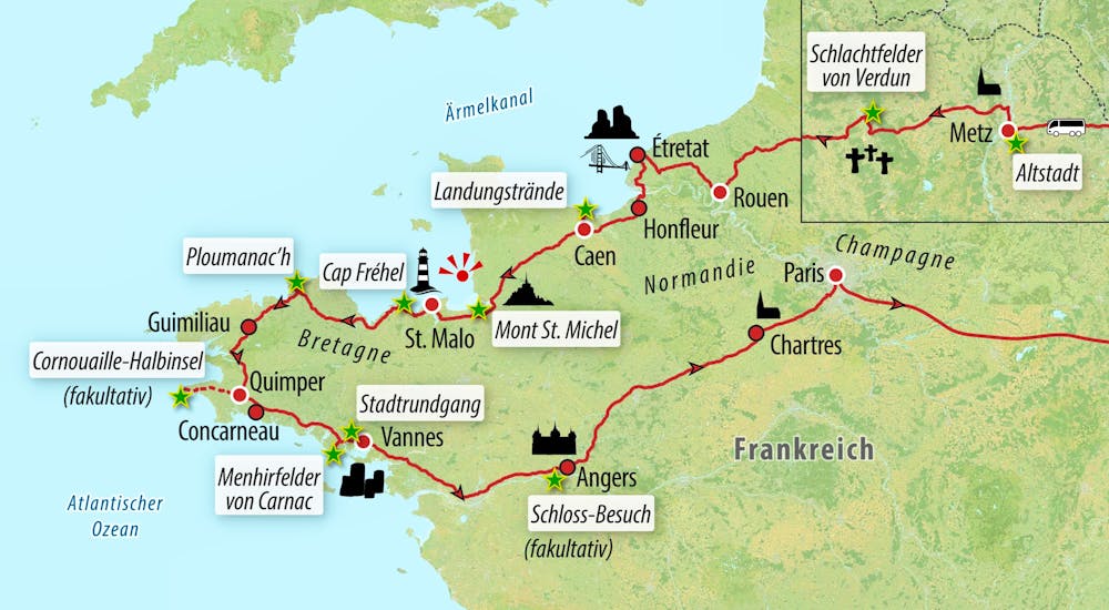 Ihre Reiseroute – © Eberhardt TRAVEL