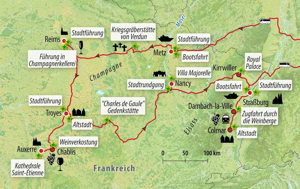Ihre Reiseroute – © Eberhardt TRAVEL