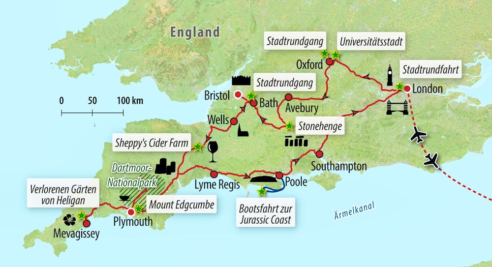 Ihre Reiseroute – © Eberhardt TRAVEL