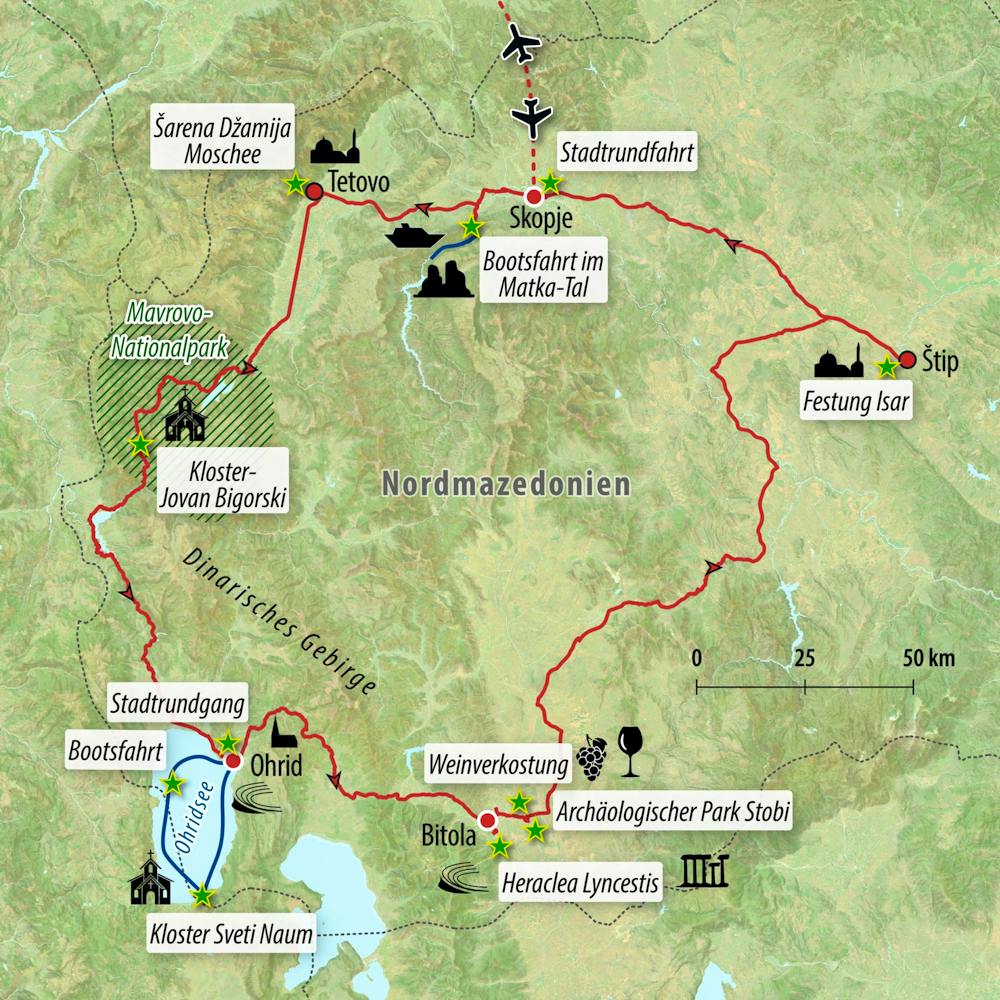 Ihre Reiseroute – © Eberhardt TRAVEL