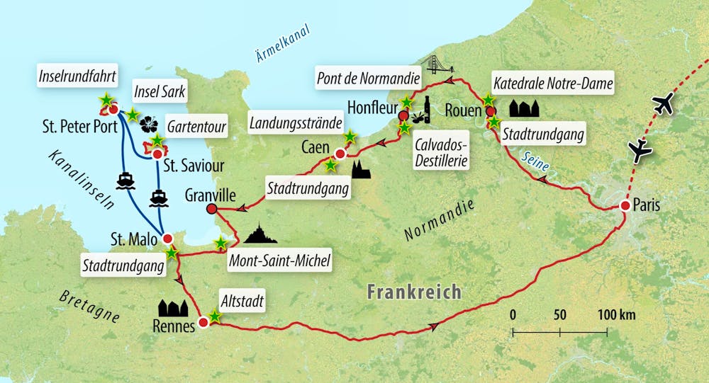 Ihre Reiseroute – © Eberhardt TRAVEL