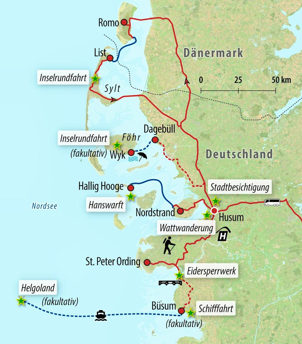 Ihre Reiseroute – © Eberhardt TRAVEL