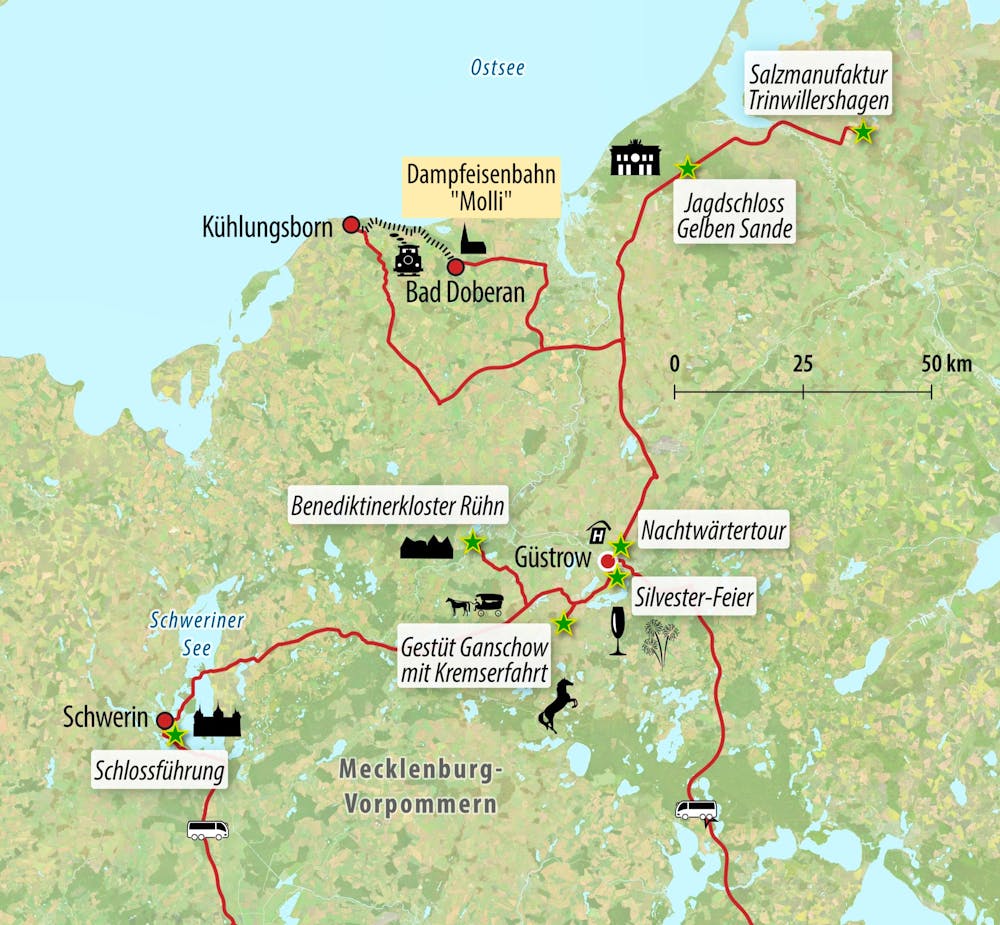 Ihre Reiseroute – © Eberhardt TRAVEL