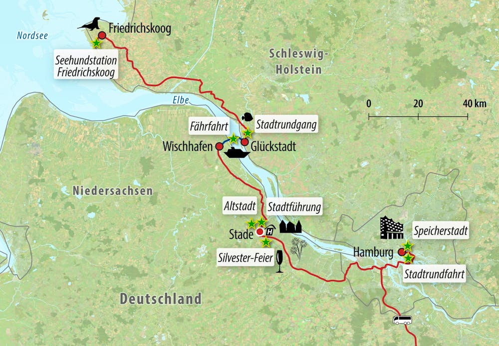 Ihre Reiseroute – © Eberhardt TRAVEL
