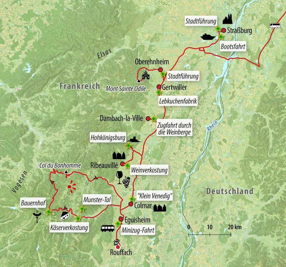 Ihre Reiseroute – © Eberhardt TRAVEL