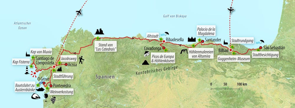 Ihre Reiseroute – © Eberhardt TRAVEL