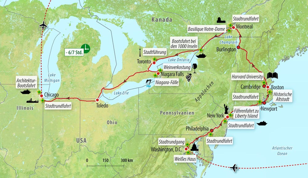 Ihre Reiseroute – © Eberhardt TRAVEL