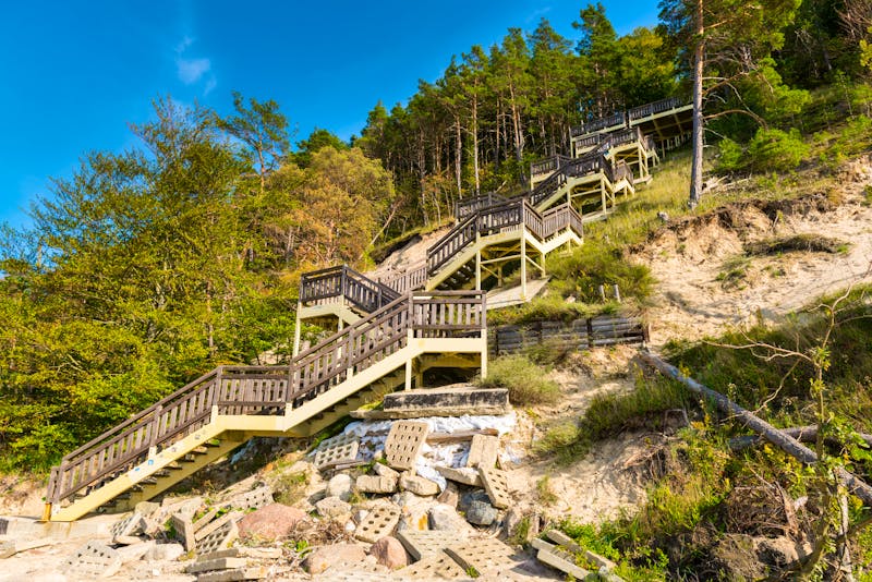 Treppe am Strand von Misdroy, die nach Kawcza Gora führt - ©Maciej Matlak - stock.adobe.com