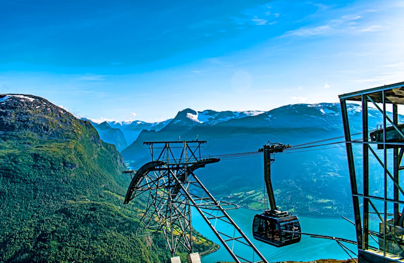 Seilbahn zum Berg Hoven in Loen - Skylift - ©Miroslav - stock.adobe.com