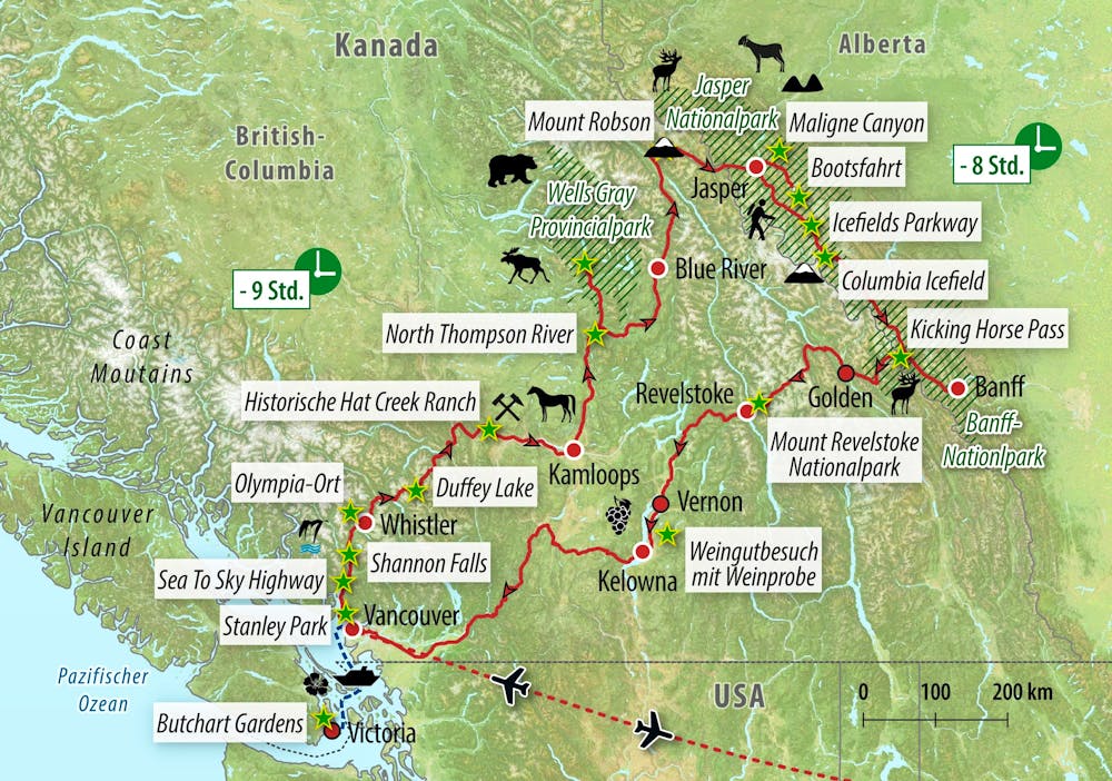 Ihre Reiseroute – © Eberhardt TRAVEL