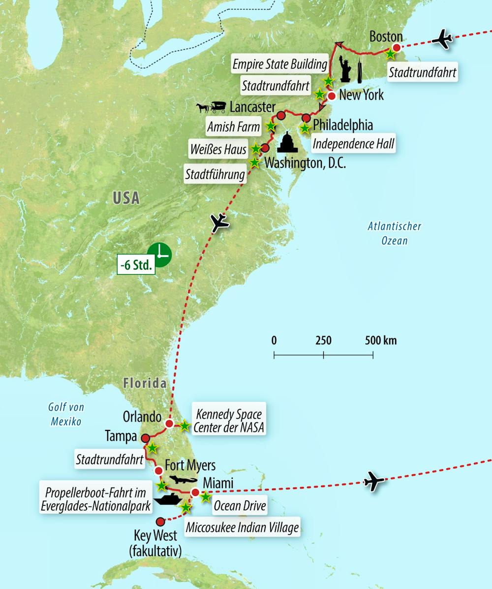 Ihre Reiseroute – © Eberhardt TRAVEL