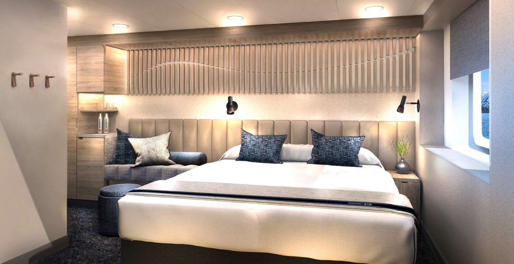 MS Finnmarken Kabinenbeispiel&nbsp;&ndash;&nbsp;&copy;&nbsp;Tillberg Design / Hurtigruten