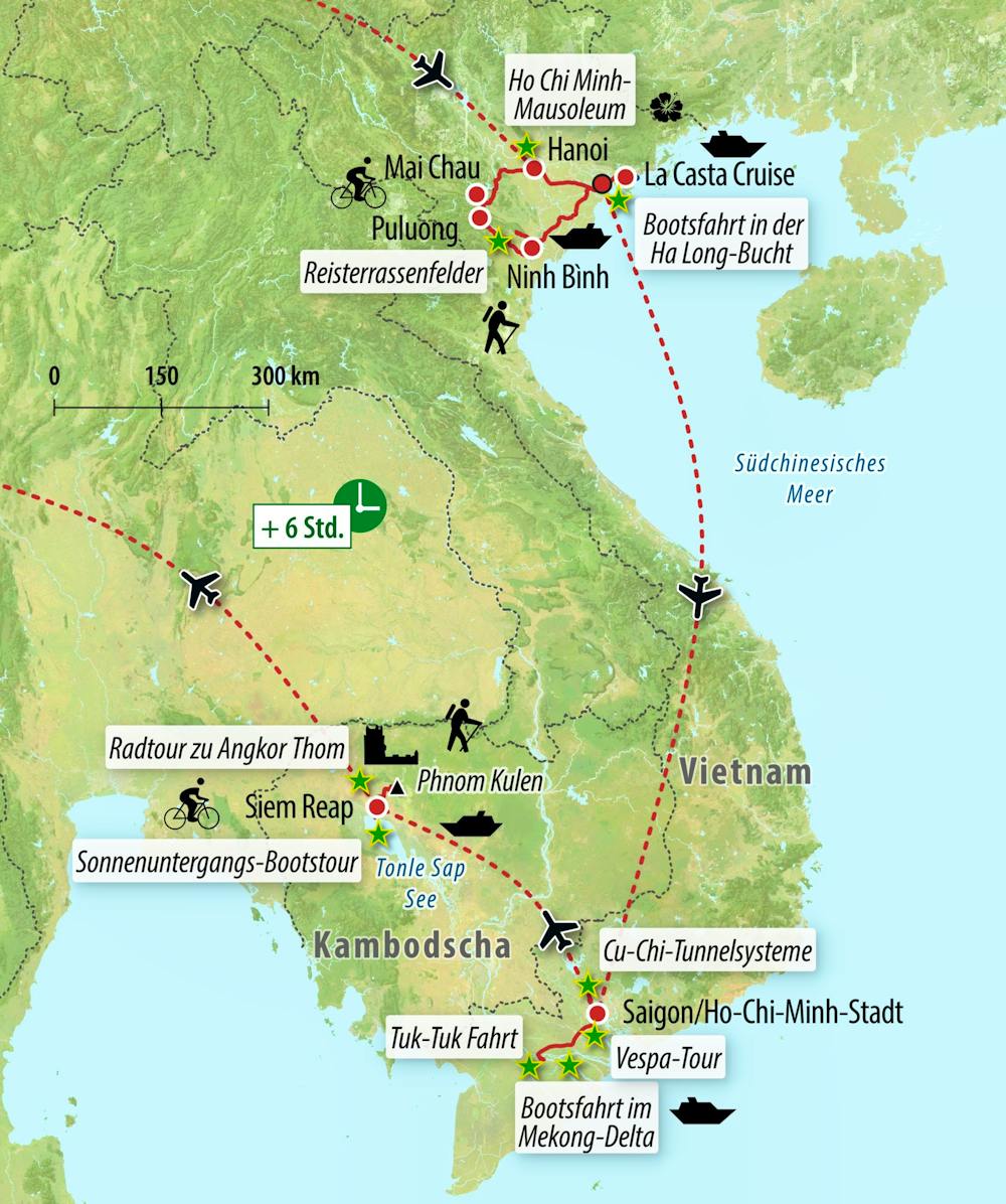 Ihre Reiseroute – © Eberhardt TRAVEL
