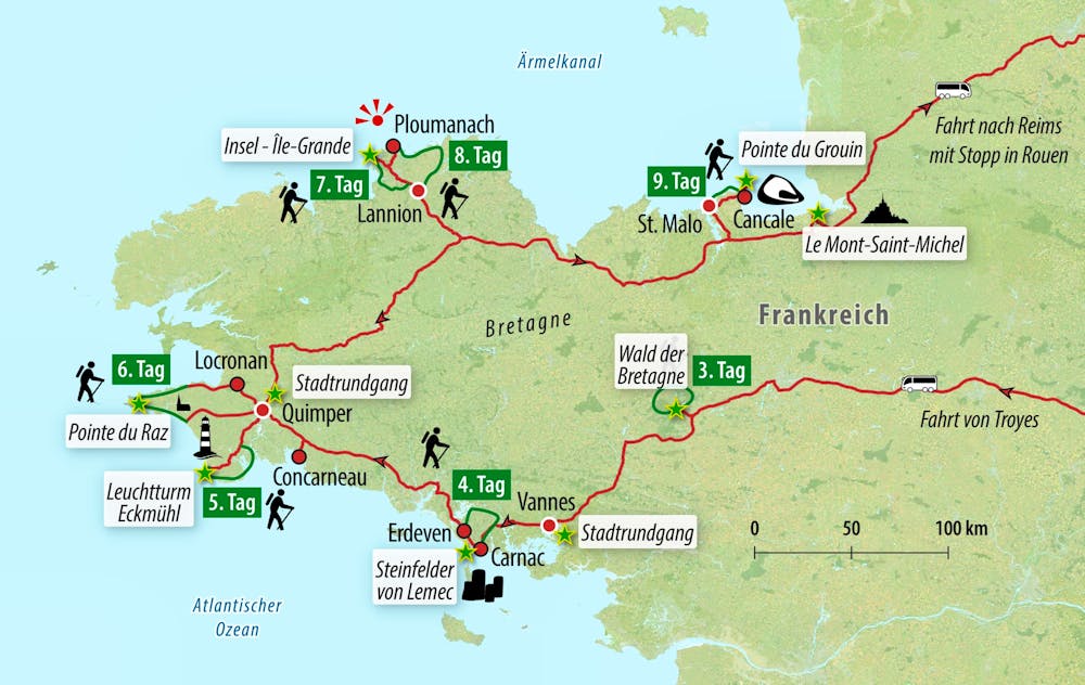 Ihre Reiseroute – © Eberhardt TRAVEL