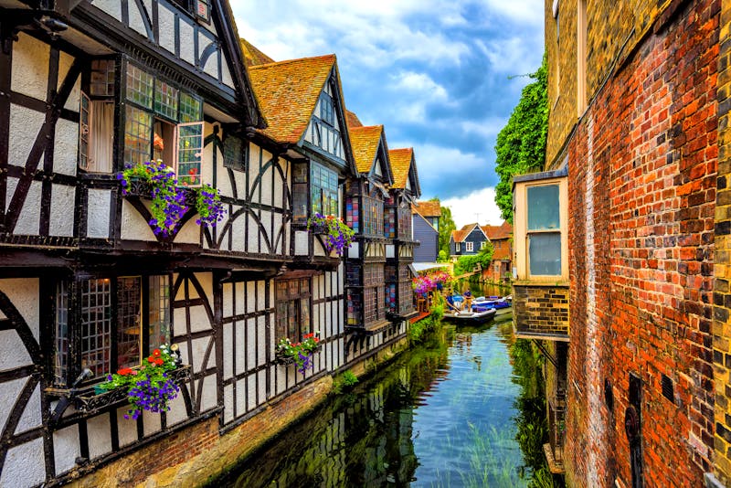 Fachwerkhäuser am Stour River in Canterbury - England - ©Boris Stroujko - stock.adobe.com