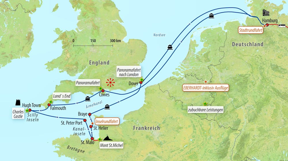 Ihre Reiseroute – © Eberhardt TRAVEL