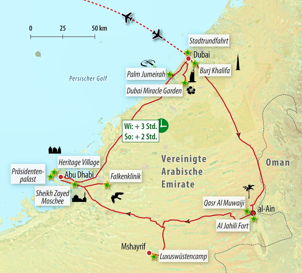 Ihre Reiseroute – © Eberhardt TRAVEL