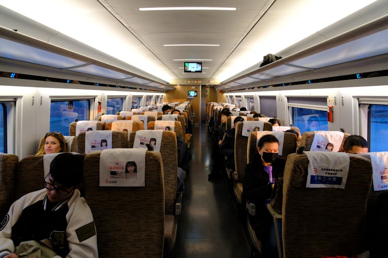 Economy-Class im Hochgeschwindigkeitszug der Chineses Railway, China  - ©Sten Bernhardt - Eberhardt TRAVEL