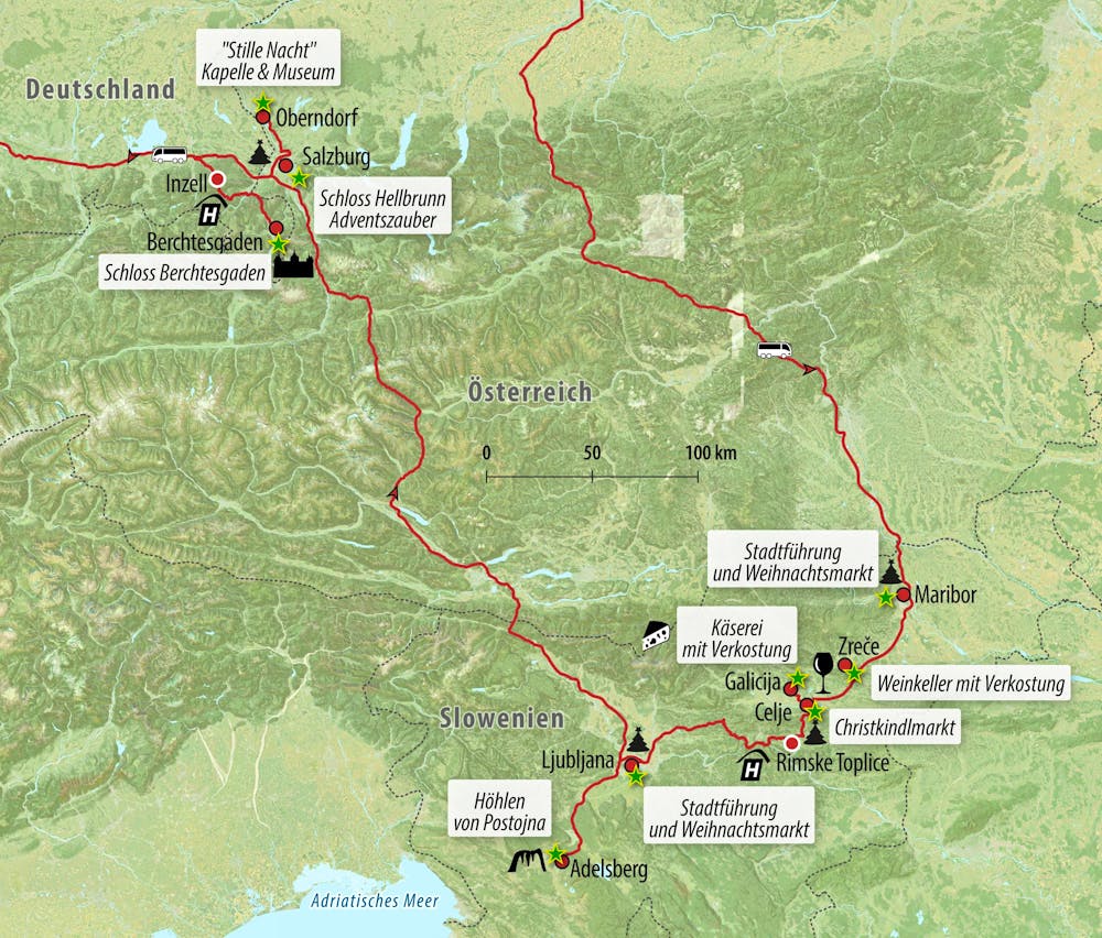 Ihre Reiseroute GO-RIMSK – © Eberhardt TRAVEL 