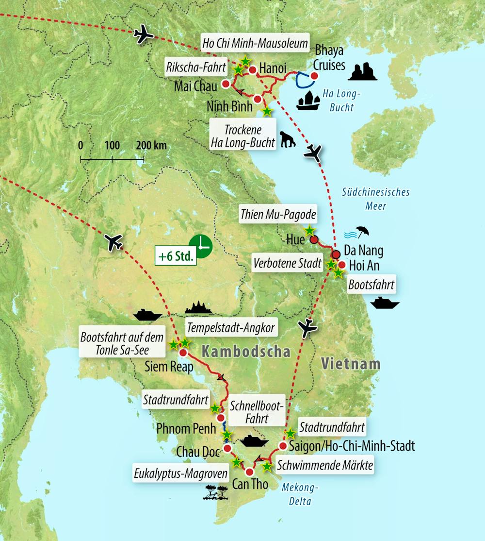 Ihre Reiseroute – © Eberhardt TRAVEL