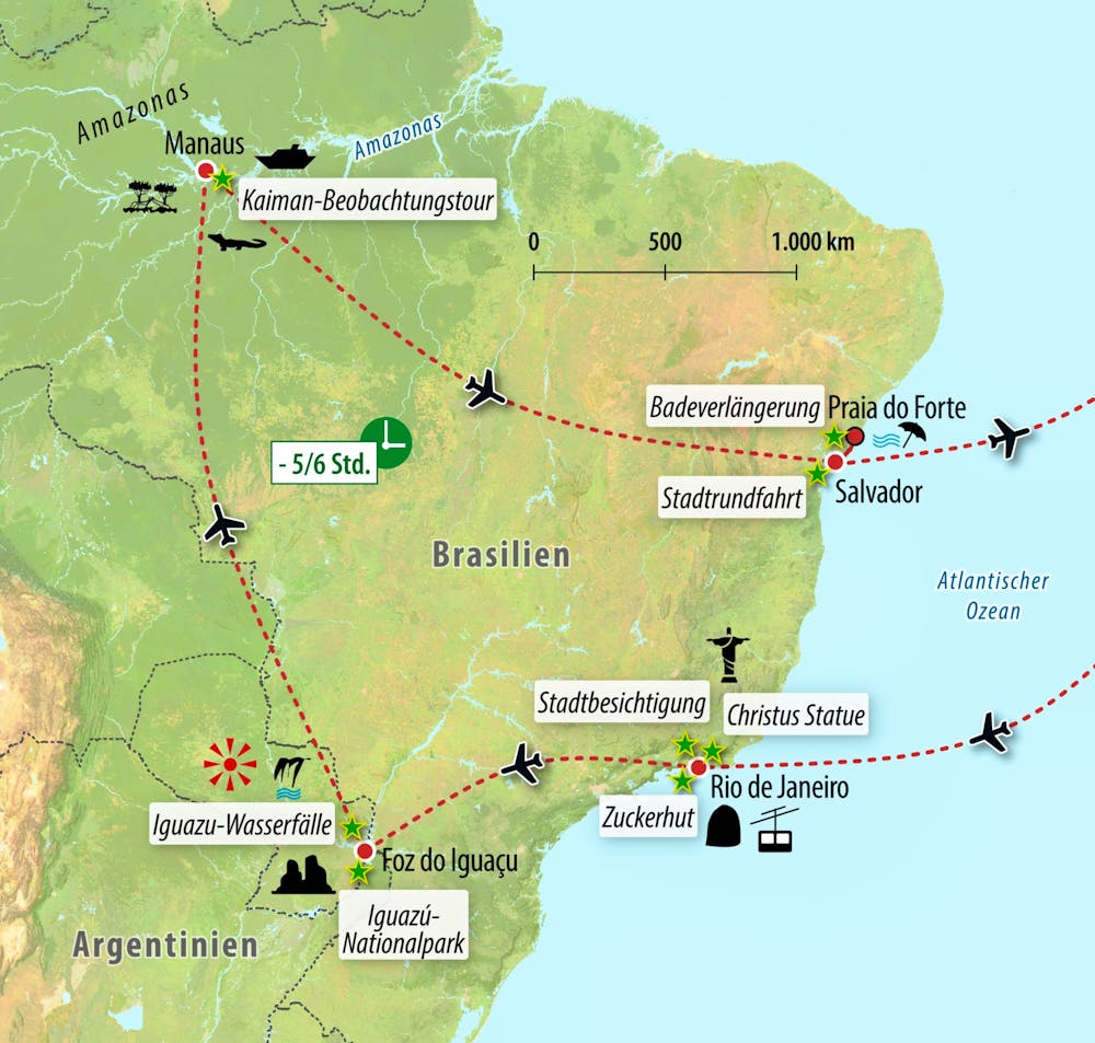 Ihre Reiseroute – © Eberhardt TRAVEL