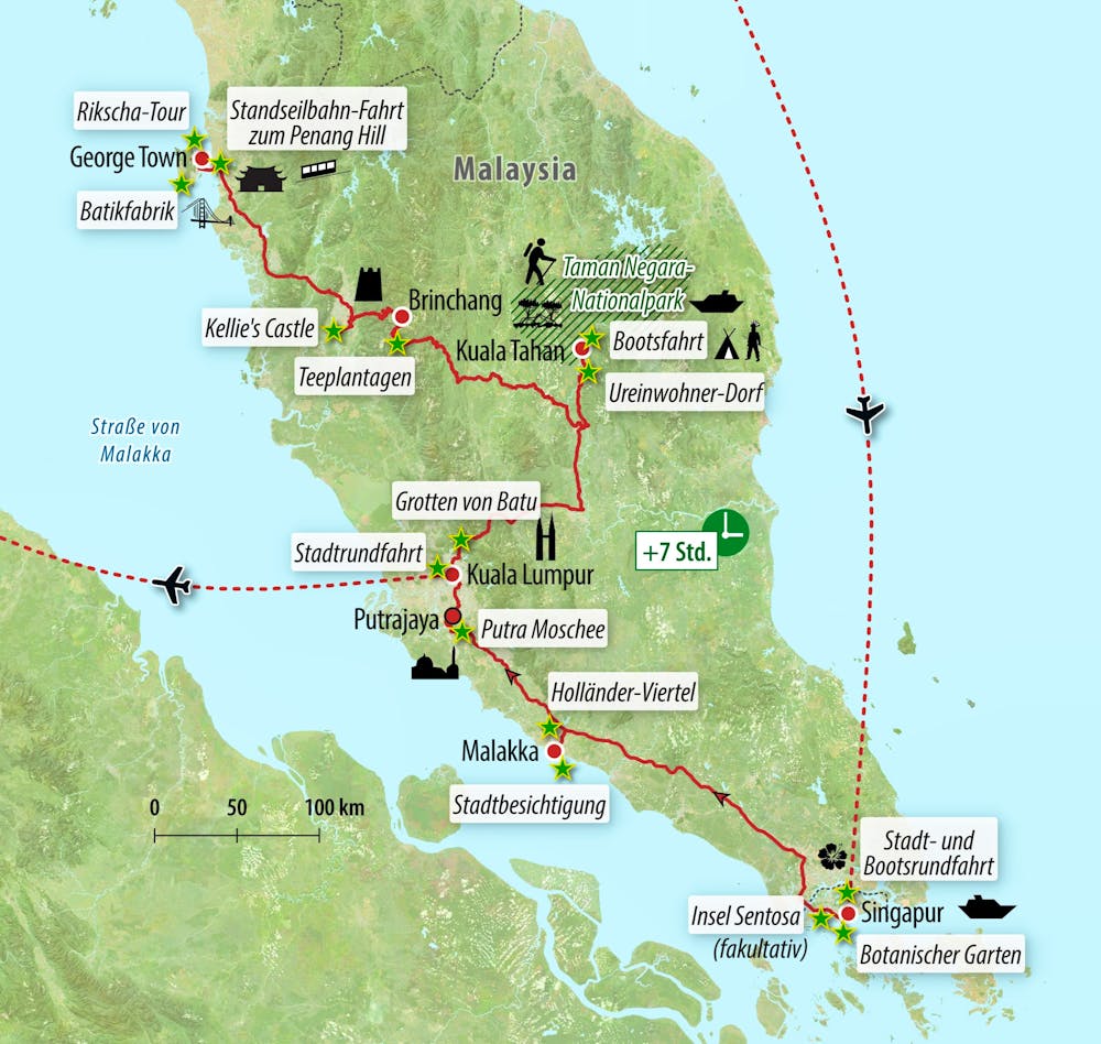 Ihre Reiseroute – © Eberhardt TRAVEL