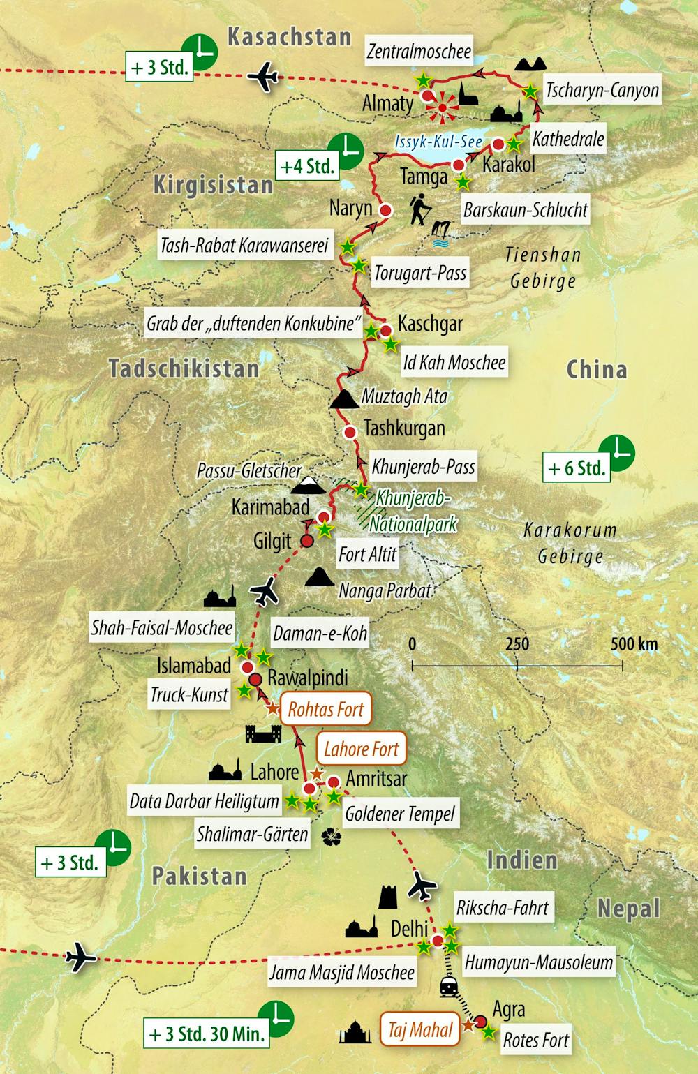 Ihre Reiseroute – © Eberhardt TRAVEL