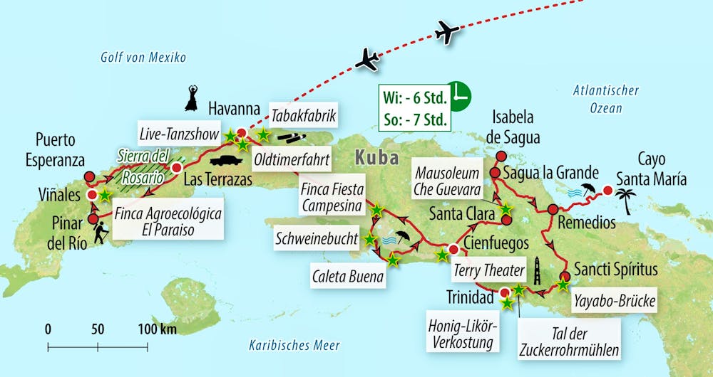 Ihre Reiseroute – © Eberhardt TRAVEL