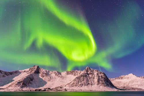 Polarlichter über der Insel Senja &ndash; &copy; sylviaadams - stock.adobe.com