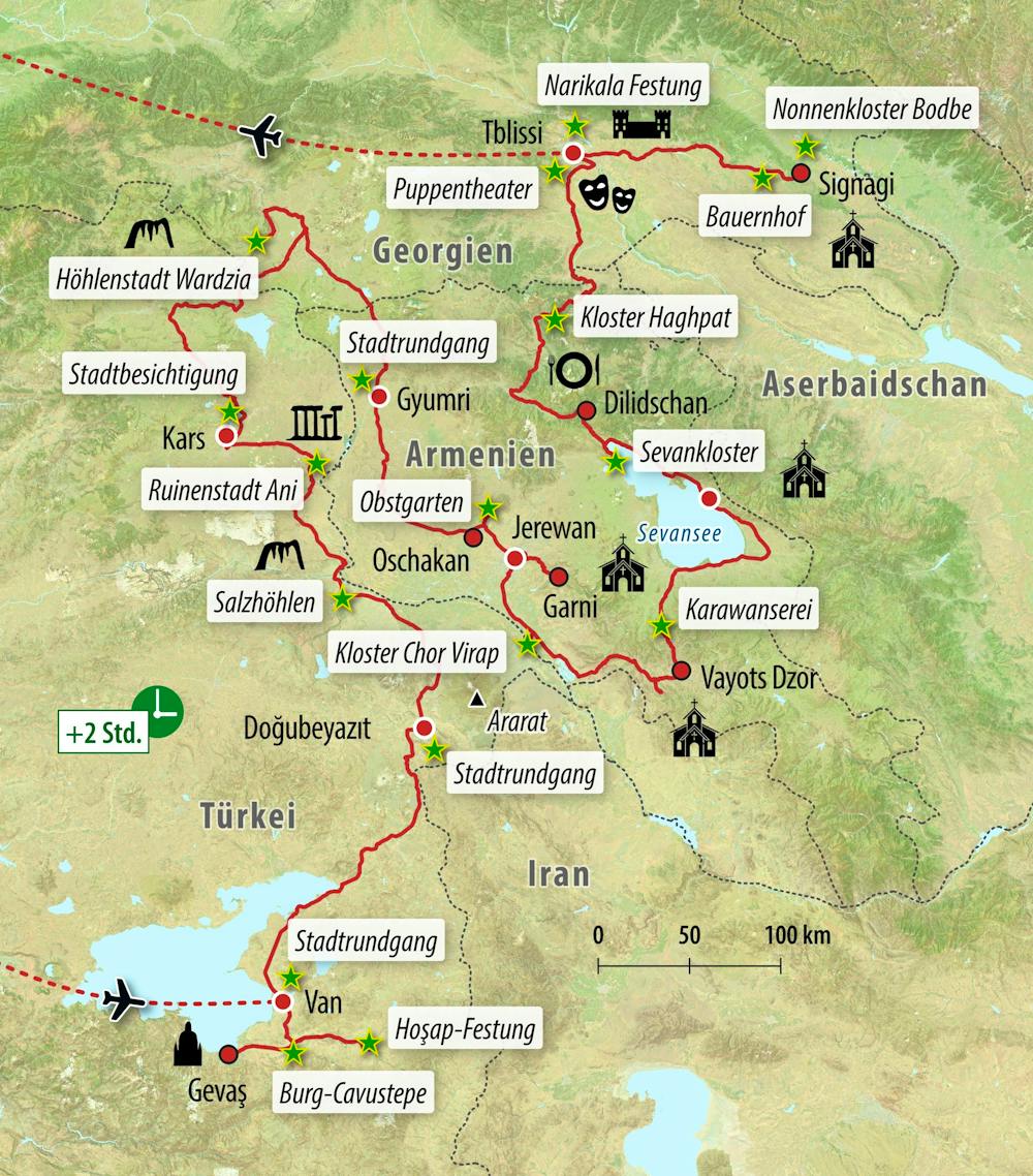 Ihre Reiseroute – © Eberhardt TRAVEL