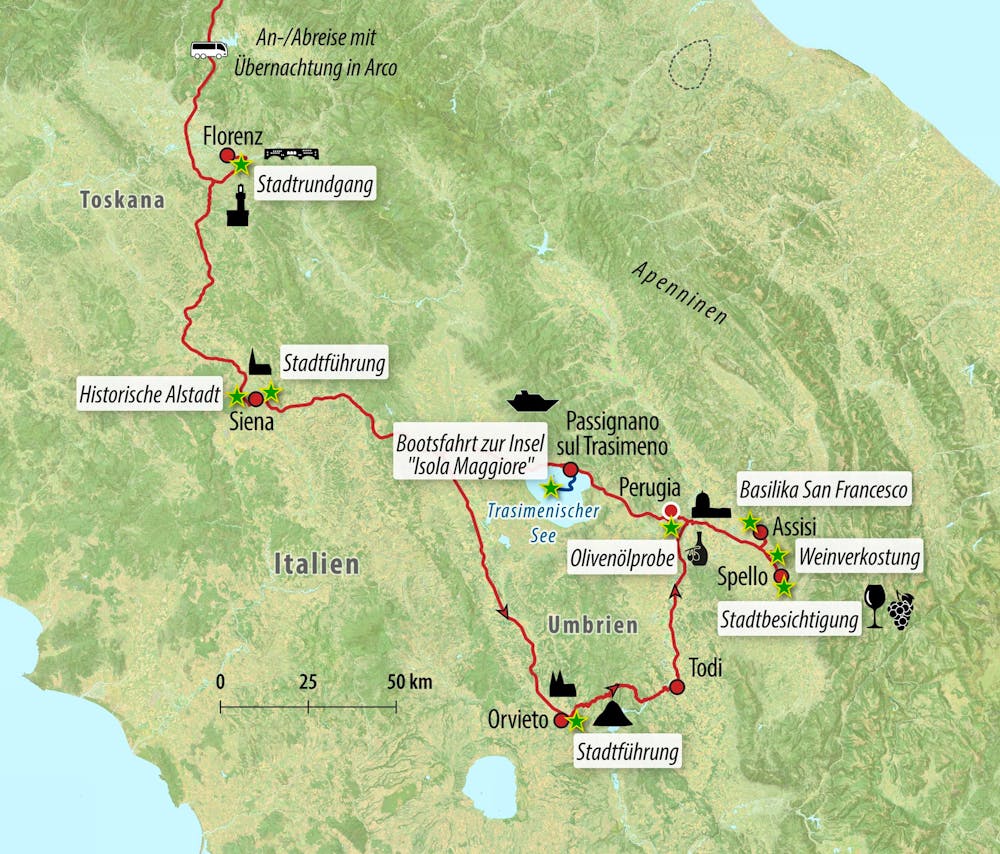 Ihre Reiseroute – © Eberhardt TRAVEL