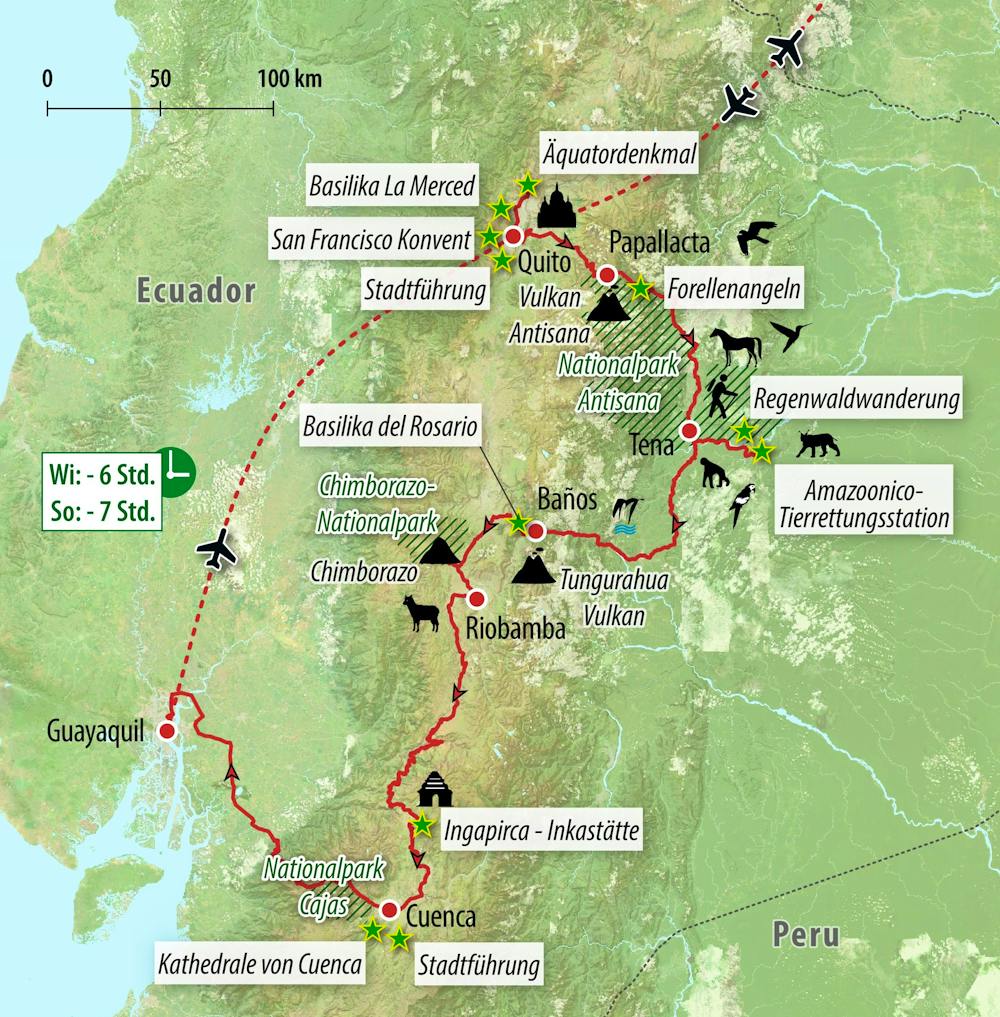 Ihre Reiseroute – © Eberhardt TRAVEL