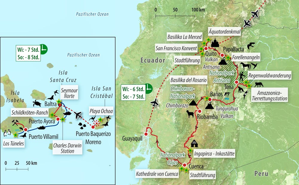 Ihre Reiseroute – © Eberhardt TRAVEL