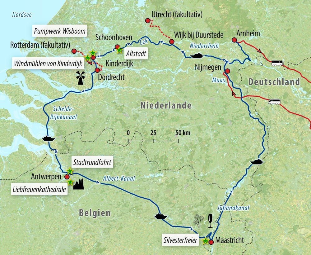 Ihre Reiseroute – © Eberhardt TRAVEL