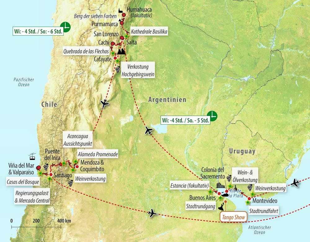Ihre Reiseroute – © Eberhardt TRAVEL