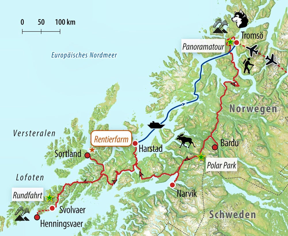 Ihre Reiseroute – © Eberhardt TRAVEL