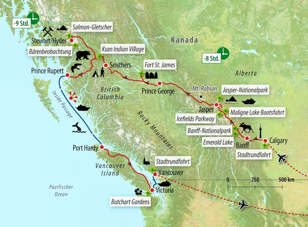 Ihre Reiseroute – © Eberhardt TRAVEL