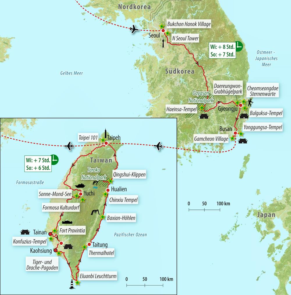 Ihre Reiseroute – © Eberhardt TRAVEL