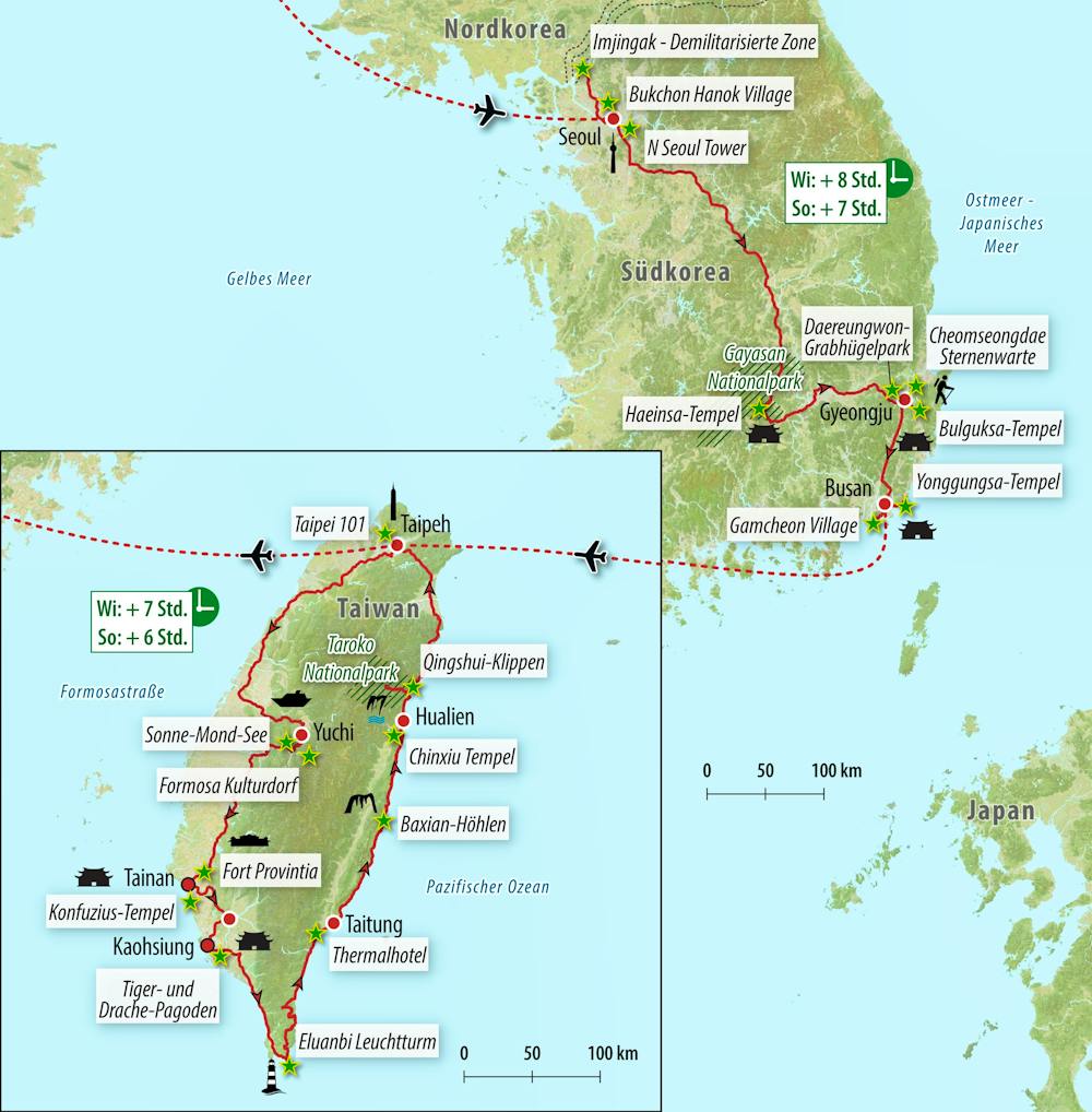 Ihre Reiseroute – © Eberhardt TRAVEL