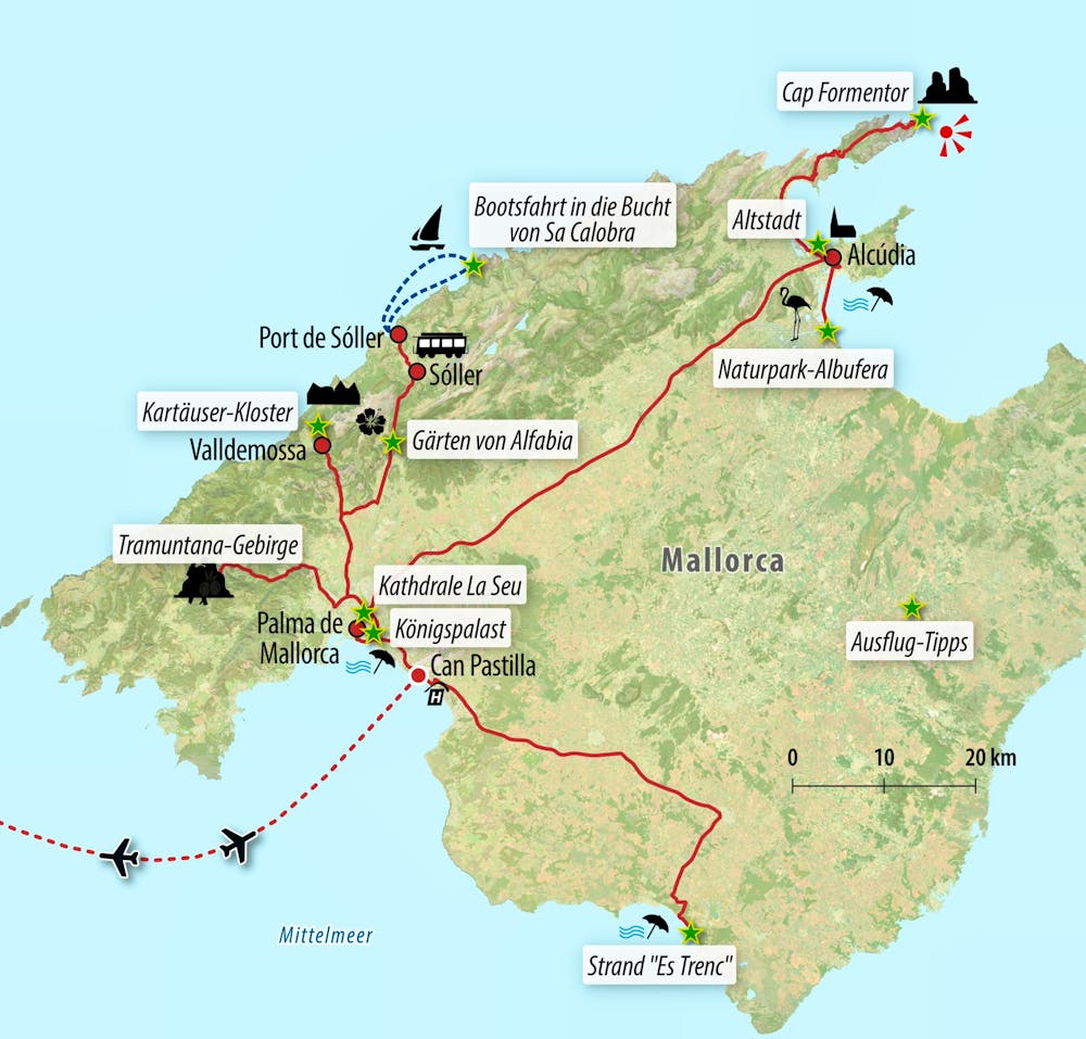 Ihre Reiseroute – © Eberhardt TRAVEL