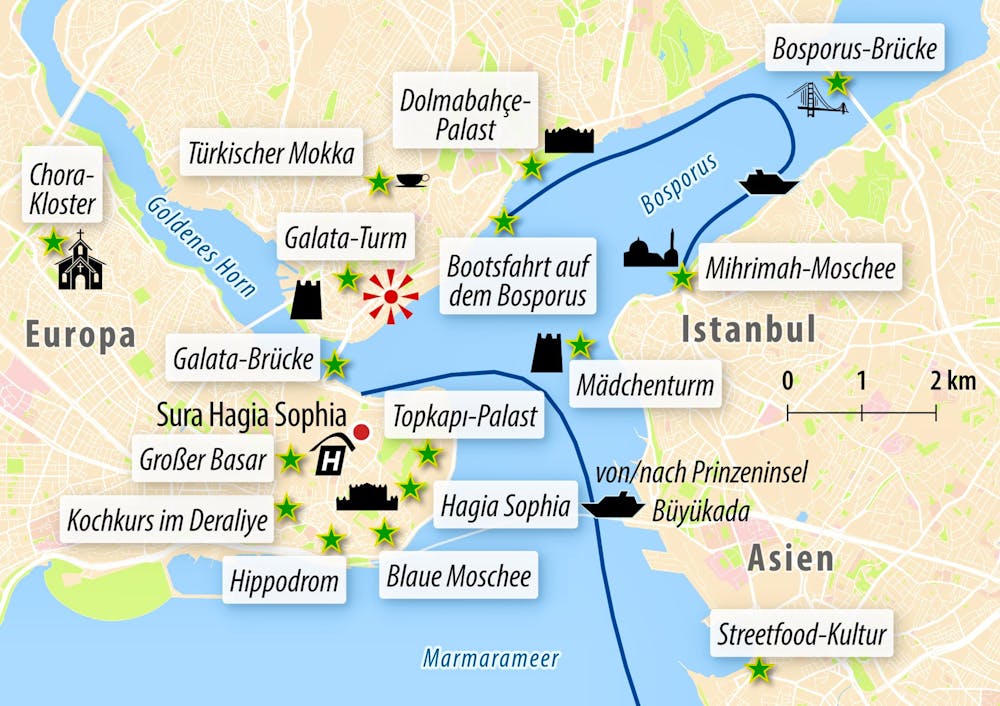 Ihre Reiseroute TR-PEIST – © Eberhardt TRAVEL