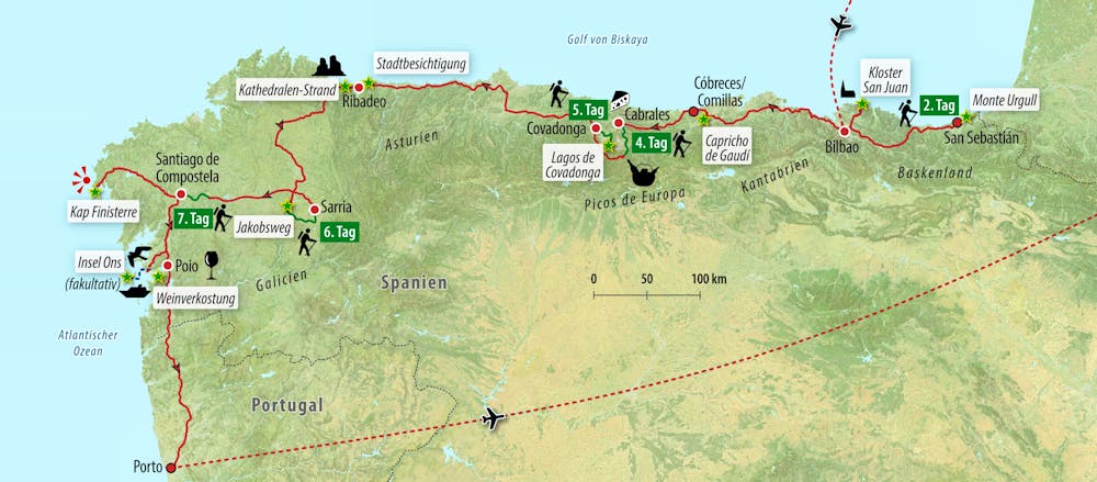 Ihre Reiseroute – © Eberhardt TRAVEL