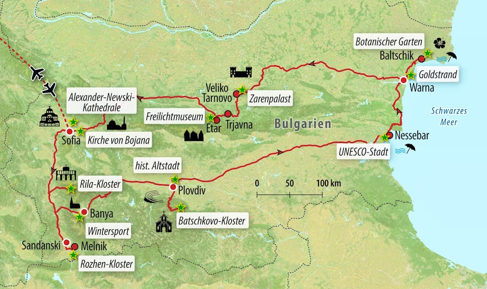 Ihre Reiseroute – © Eberhardt TRAVEL