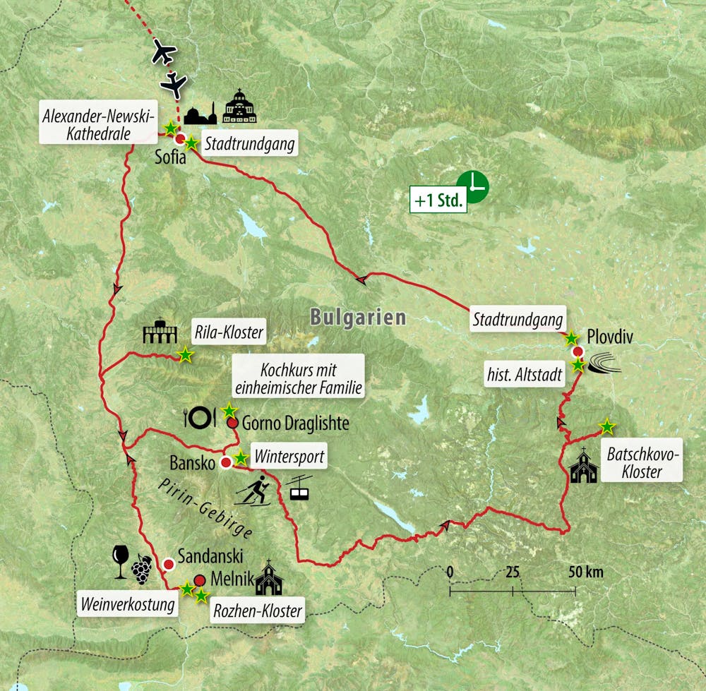 Ihre Reiseroute – © Eberhardt TRAVEL
