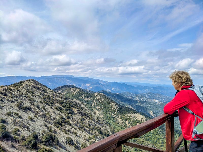 Blick auf das Troodosgebirge bei der Madari-Wanderung - ©Jenny Schauroth