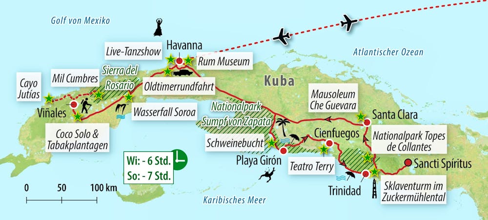 Ihre Reiseroute – © Eberhardt TRAVEL