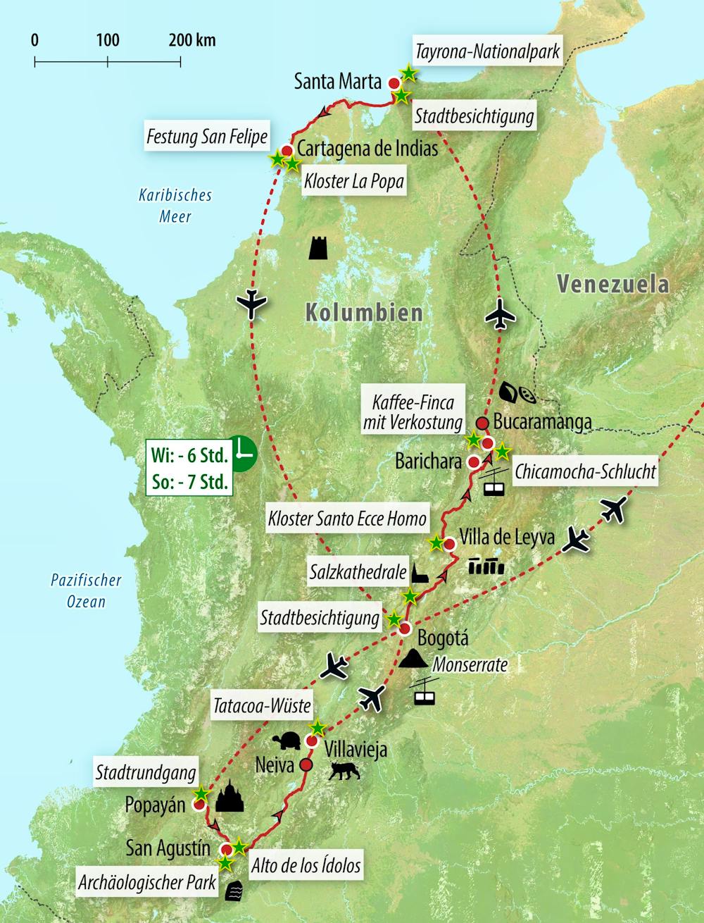 Ihre Reiseroute – © Eberhardt TRAVEL