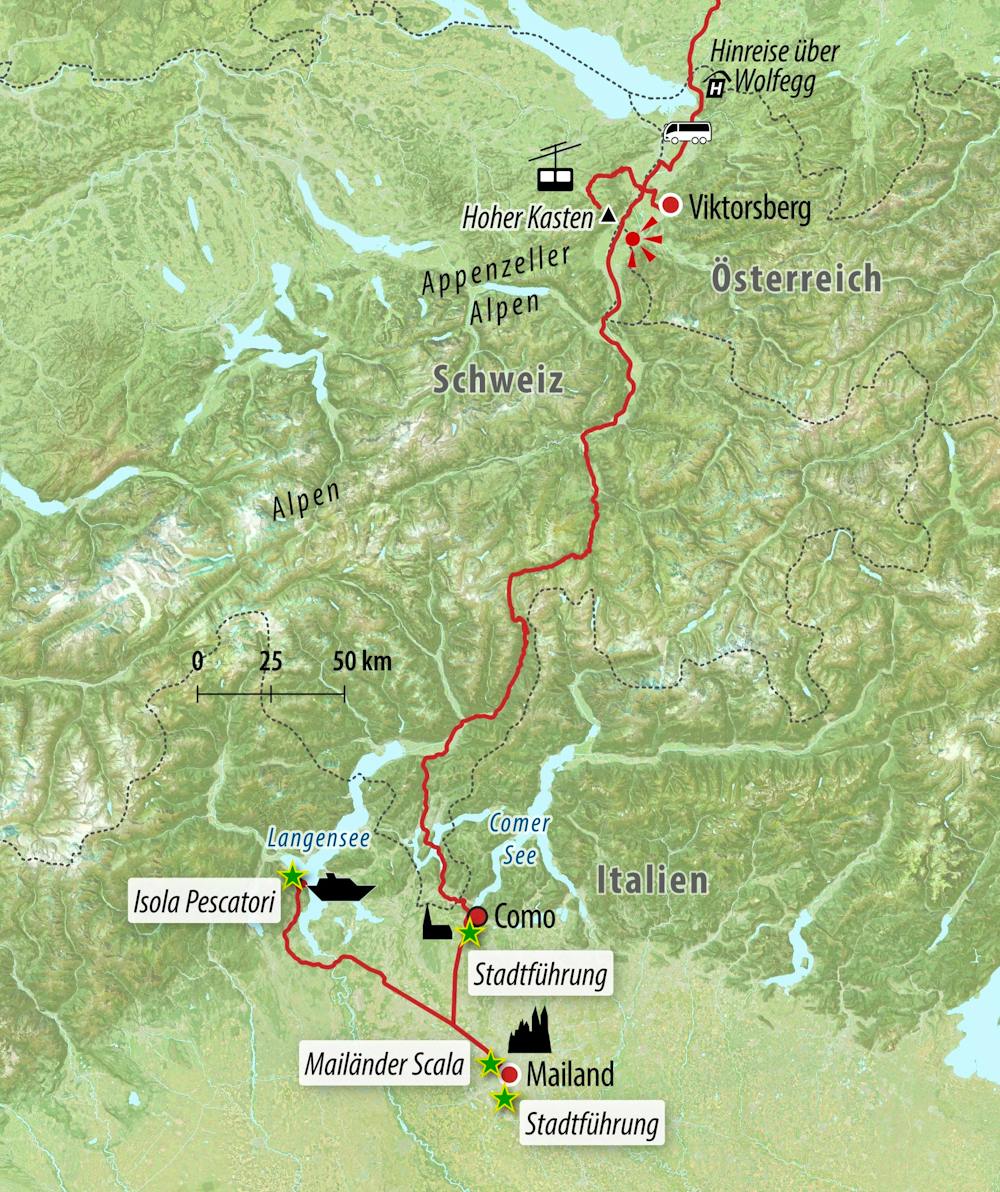Ihre Reiseroute – © Eberhardt TRAVEL